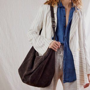 Free People Easy Rider Suede Shoulder Bag